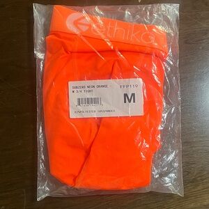 Ethika Vibrant Orange 3/4 Tights BRAND NEW!